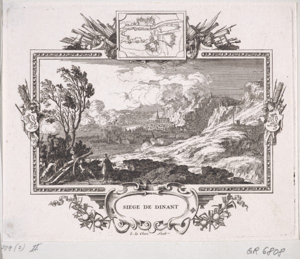 Siege de Dinant. Blatt aus der Folge: Die Eroberungen Ludwigs XIV.