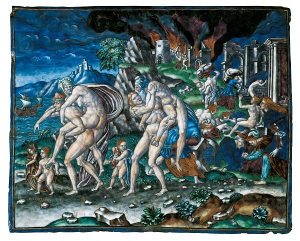 Die Flucht des Aeneas aus dem brennenden Troja