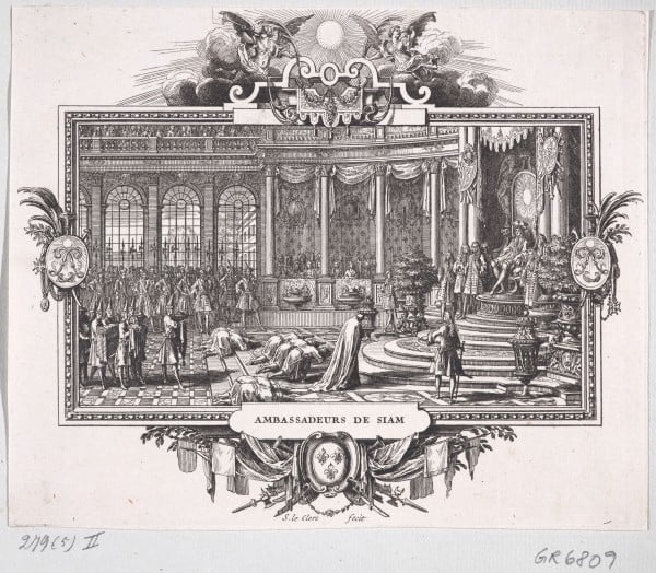 Ambassadeurs de Siam. Blatt aus der Folge: Die Eroberungen Ludwigs XIV.
