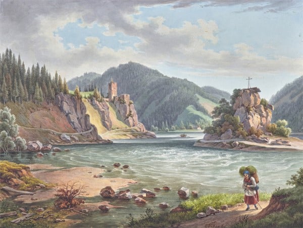 Der Donaustrudel bei Grein
