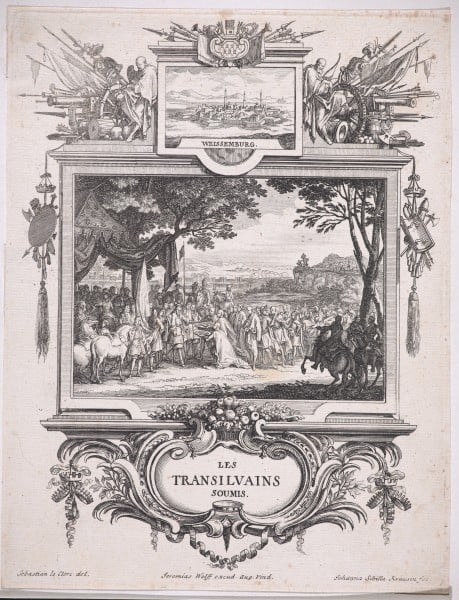 Les Transilvains Soumis. Blatt aus der Folge: Die Eroberungen Ludwigs XIV.