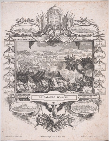 La Bataille D'Arsan. Blatt aus der Folge: Die Eroberungen Ludwigs XIV.
