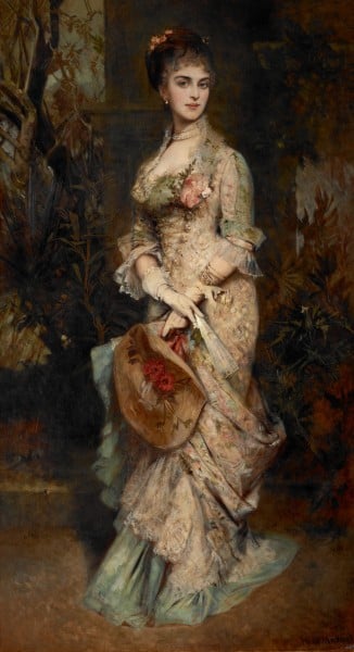 Porträt der Hanna Klinkosch, ab 1890 verh. Prinzessin von Liechtenstein (1849–1925)