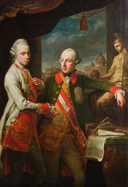 Doppelporträt Kaiser Josephs II. (1741–1790) und seines Bruders Leopold, Grossherzog der Toskana (1747–1792)