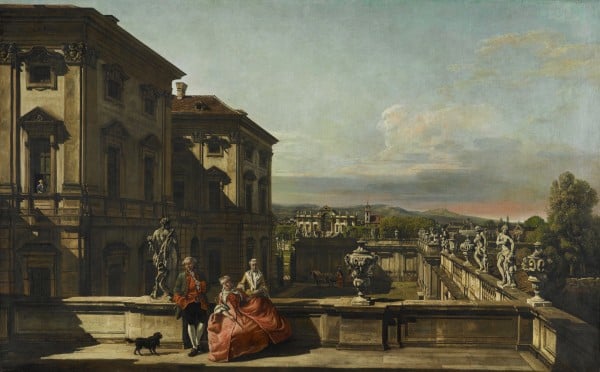 Das Gartenpalais Liechtenstein in Wien von Osten
