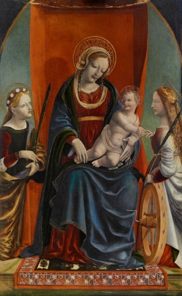 Madonna mit Kind, der heiligen Cäcilia und der heiligen Katharina