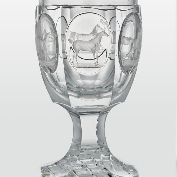 Pokal mit Hengst Philidor