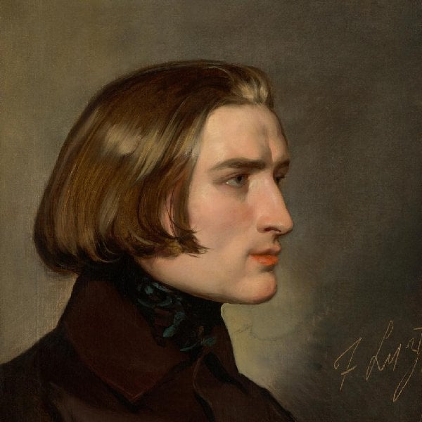 Porträt des Komponisten Franz Liszt (1811–1886)