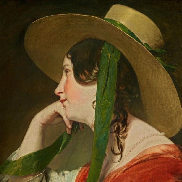 Mädchen mit Strohhut