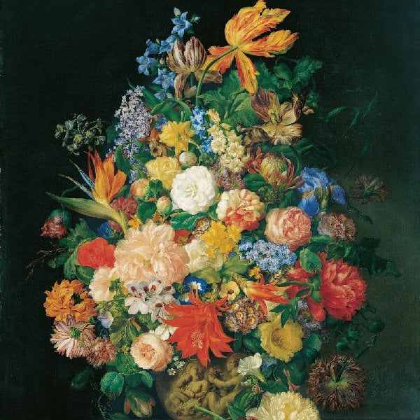 Ein Blumenstrauss in einer Vase