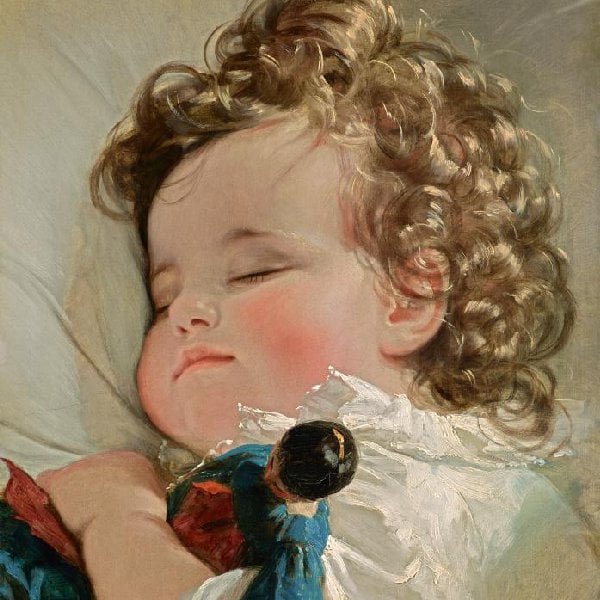 Porträt der Prinzessin Marie Franziska von Liechtenstein (1834–1909) im Alter von zwei Jahren