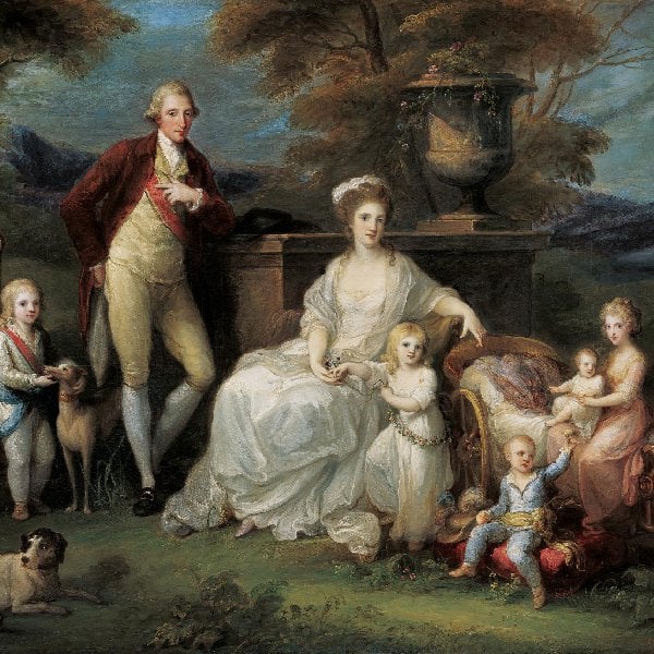 Modello zum Porträt König Ferdinand IV. von Sizilien (1751–1825) und seiner Familie