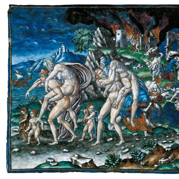 Die Flucht des Aeneas aus dem brennenden Troja