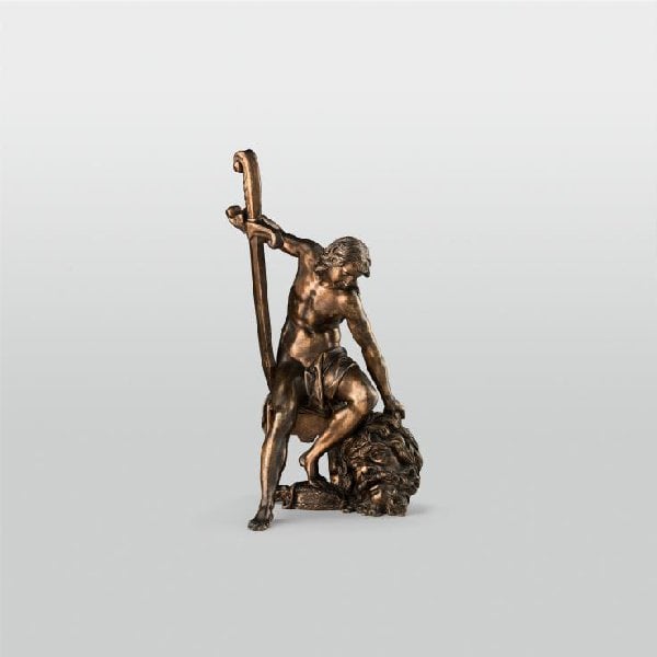 David mit dem Haupte Goliaths