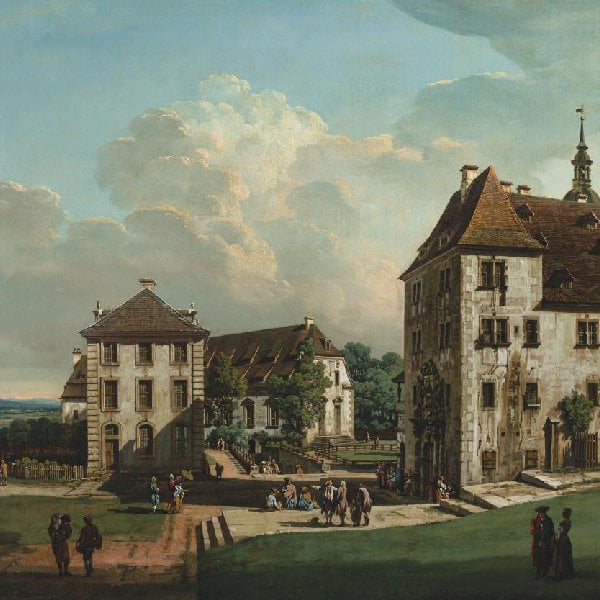 Blick durch den Hof der Festung Königstein
