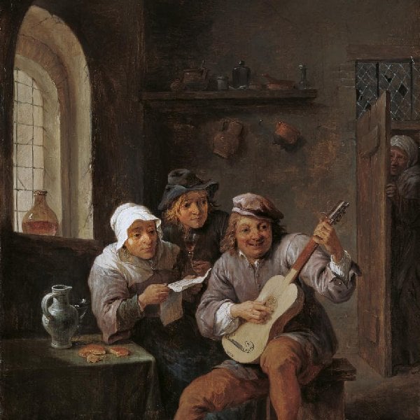 Musizierende Bauern
