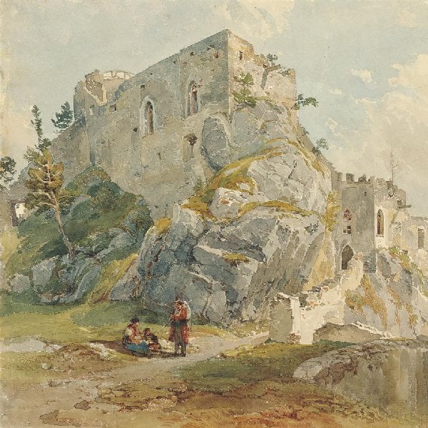 Ansicht der Ruine Klamm