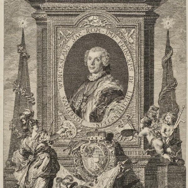 Denkmal mit dem Porträt des Fürsten Joseph Wenzel I. von Liechtenstein (1696–1772)