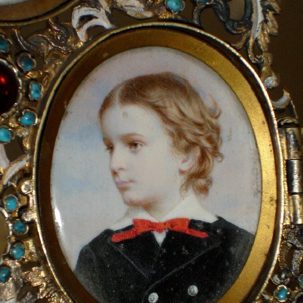 Porträt des Prinzen Alois von Liechtenstein (1869–1955) als Kind