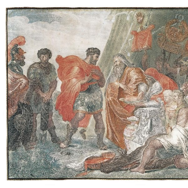 Decius Mus befragt die Haruspizien