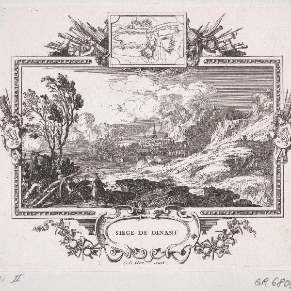 Siege de Dinant. Blatt aus der Folge: Die Eroberungen Ludwigs XIV.