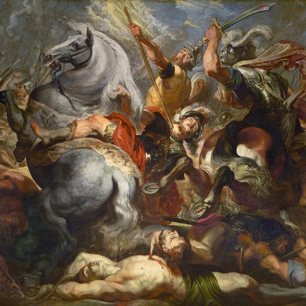 Der Tod des Decius Mus in der Schlacht