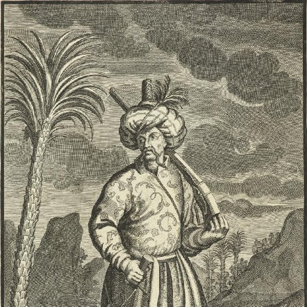 Persicus. Blatt aus einer Folge mit 24 Darstellungen von Frauen und Männern aus verschiedenen Regionen der Welt