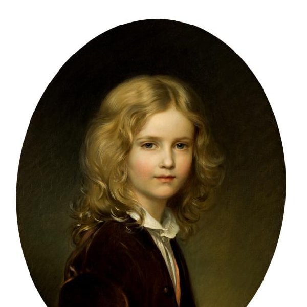 Porträt des späteren Fürsten Franz I. von Liechtenstein (1853–1938) im Alter von 8 Jahren