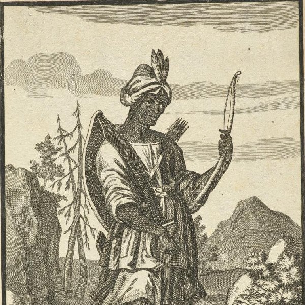 AEthiops. Blatt aus einer Folge mit 24 Darstellungen von Frauen und Männern aus verschiedenen Regionen der Welt