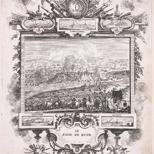 Le Siege de Bude. Blatt aus der Folge: Die Eroberungen Ludwigs XIV.