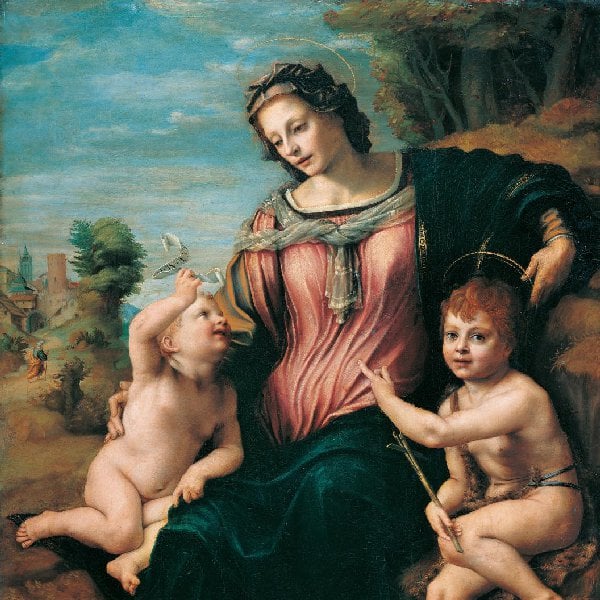 Maria mit dem Kind und dem Johannesknaben