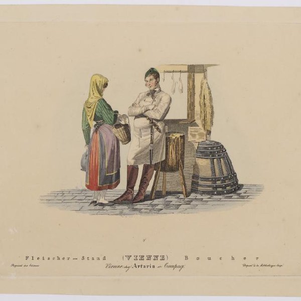 Fleischer-Stand, Blatt 3 aus der Folge: Vienne