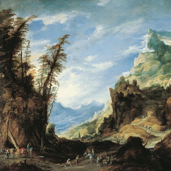 Grosse Gebirgslandschaft