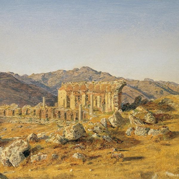 Die Ruinen des griechischen Theaters von Taormina