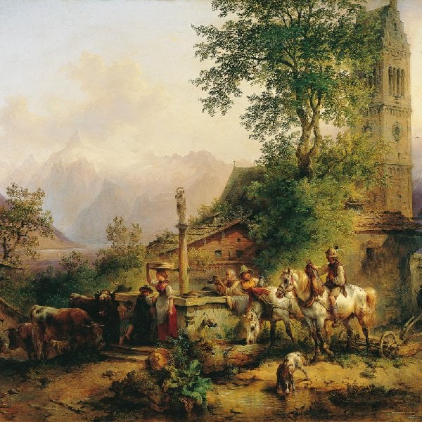 Der Brunnen von Zell am See