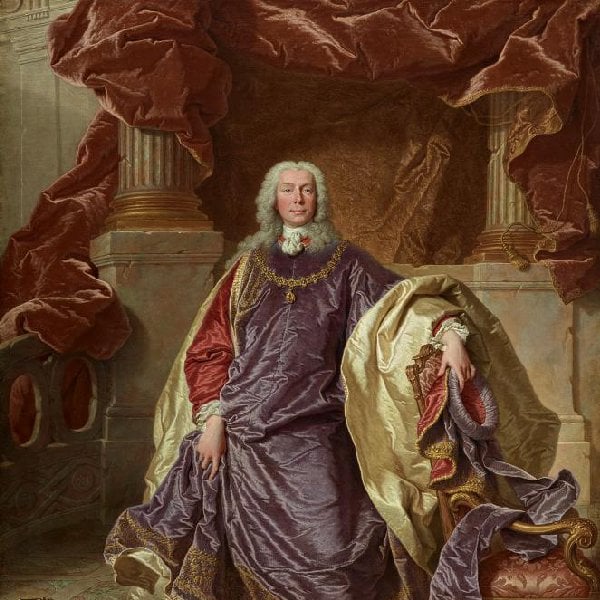 Porträt des Fürsten Joseph Wenzel I. von Liechtenstein im Ornat des Ordens vom Goldenen Vlies (1696–1772)