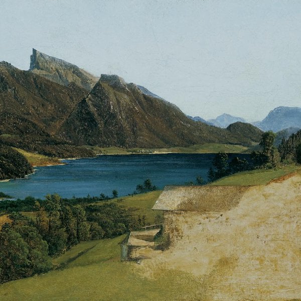 Der Fuschlsee mit dem Schafberg